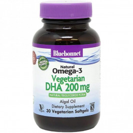   Bluebonnet Nutrition , Natural Omega-3, Vegetarian DHA, 200 mg, 30 Veggie Softgels (908)