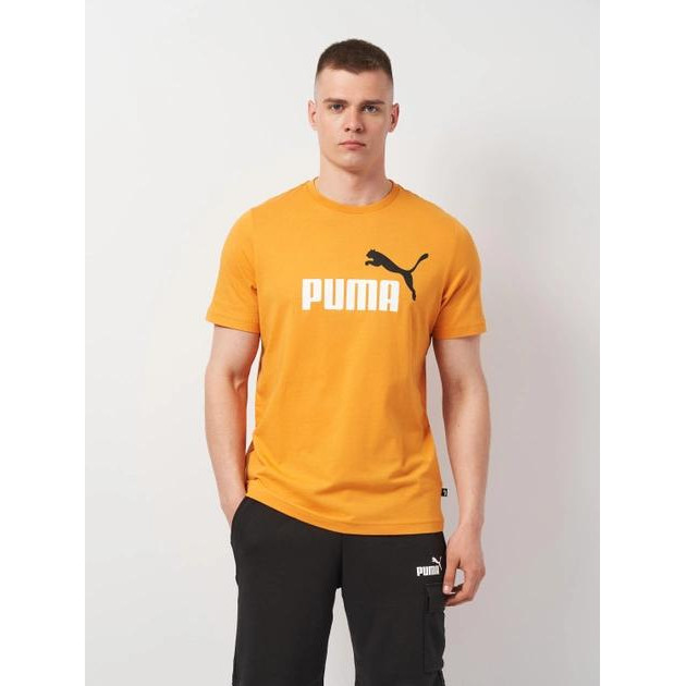 PUMA Футболка чоловіча  Essentials+ 58675996 S Жовта з принтом (4099686731182) - зображення 1