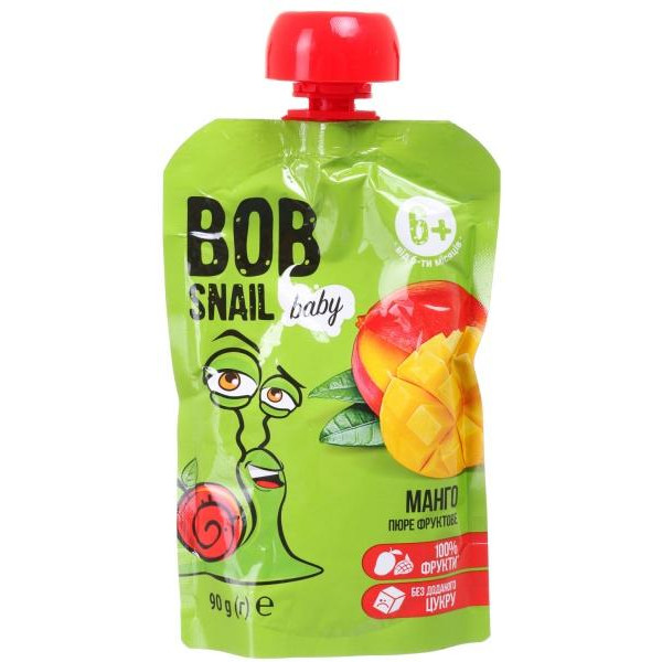 Bob Snail Пюре Манго 90 г - зображення 1