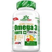   Amix GreenDay Omega 3 FORTE 330/220 + D3, K2, Vit.E 90 caps / 90 servings