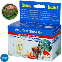   Easy Life Тест для визначення якості води в акваріумі Easy-Life 6in1 test strips 50 тестів (TST61)