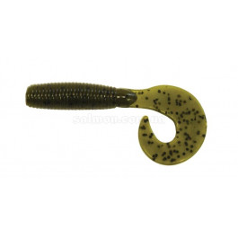   Big Bite Baits Finesse Grub 4'' (Green Pumpkin)