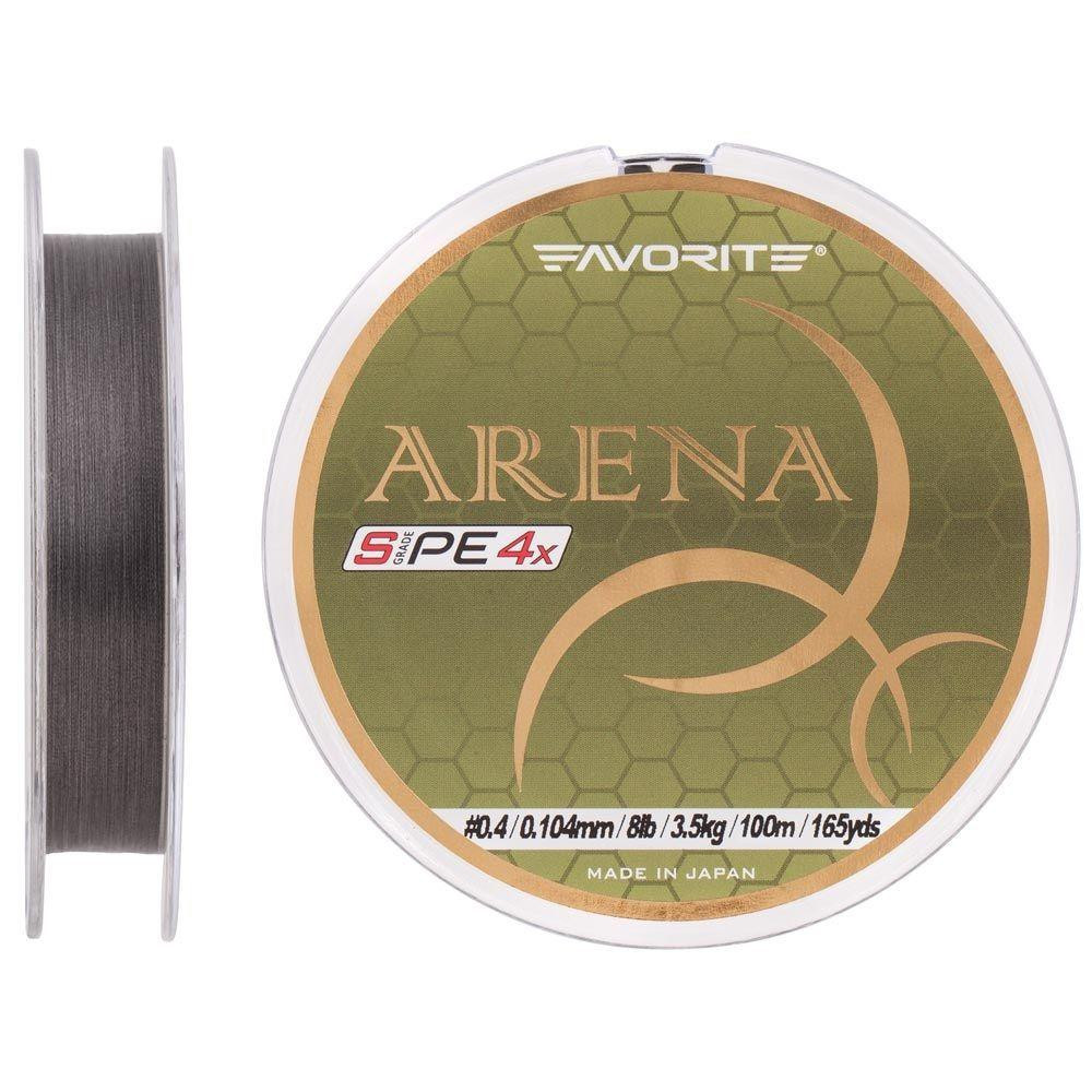 Favorite Arena PE 4x / Silver Gray / #0.4 / 0.104mm 100m 3.5kg - зображення 1