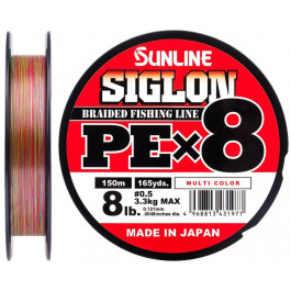   Sunline Siglon PE X8 / multicolor / #3.0 / 0.296mm 150m 22.0kg