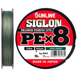   Sunline Siglon PE X8 / Dark Green / #1.0 / 0.171mm 150m 7.7kg