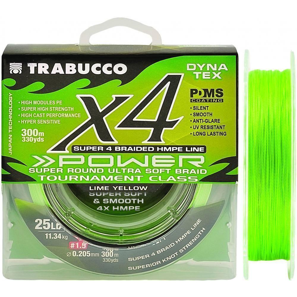 Trabucco X4 Power / Lime Yellow / 0.285mm 150m 18.14kg (054-31-300) - зображення 1