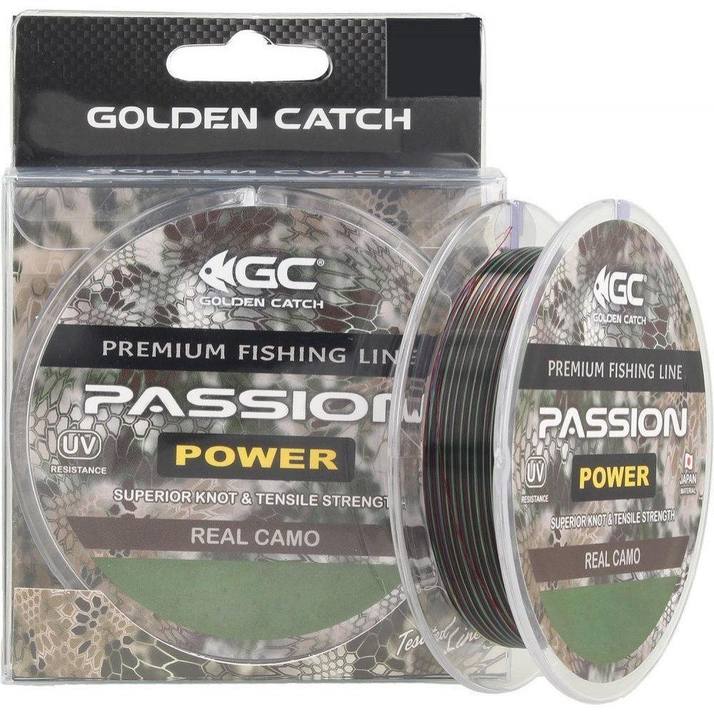 Golden Catch Passion Power / Real Camo / 0.370mm 100m 16.5kg - зображення 1