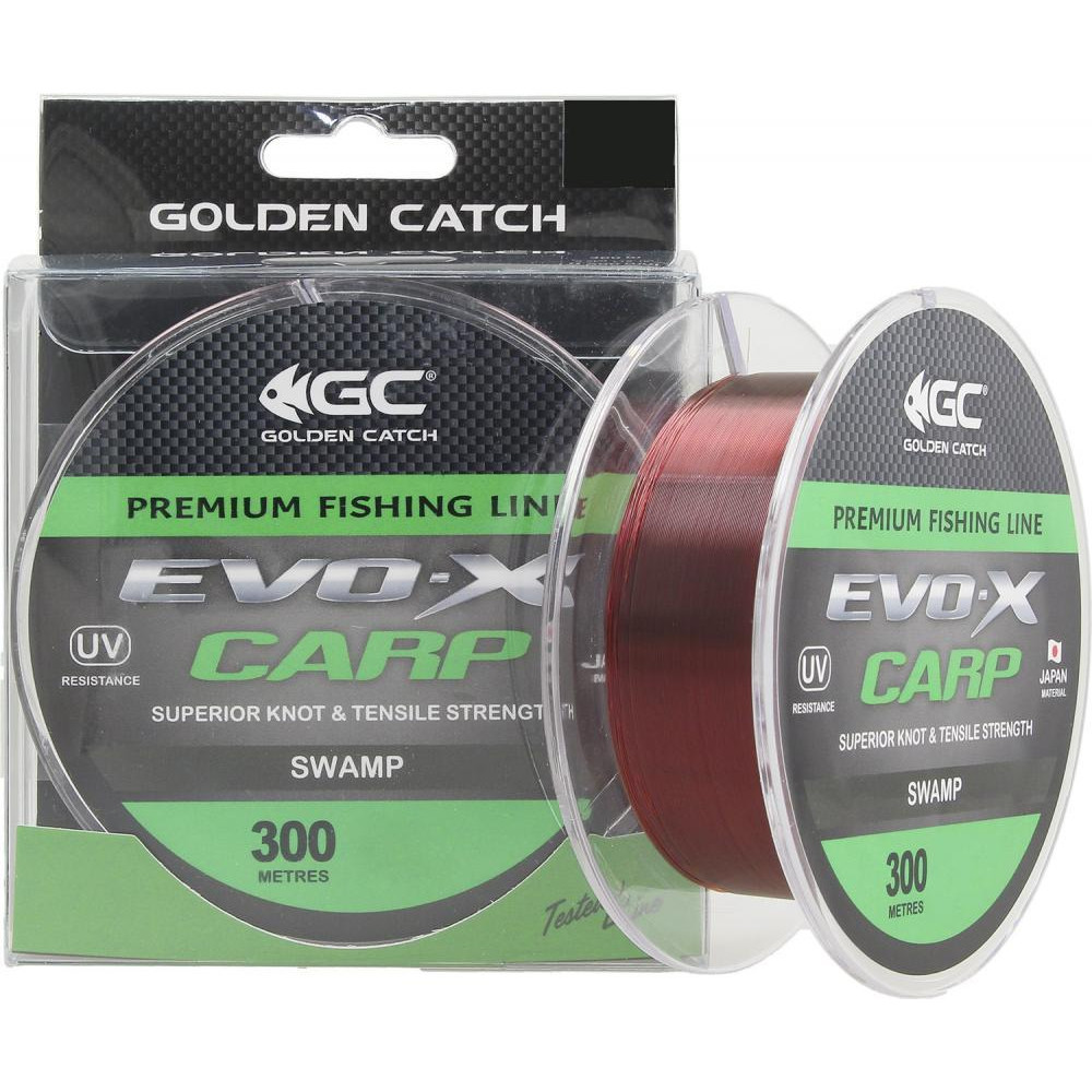 Golden Catch Evo-X Carp / Swamp / 0.410mm 300m 15.6kg - зображення 1