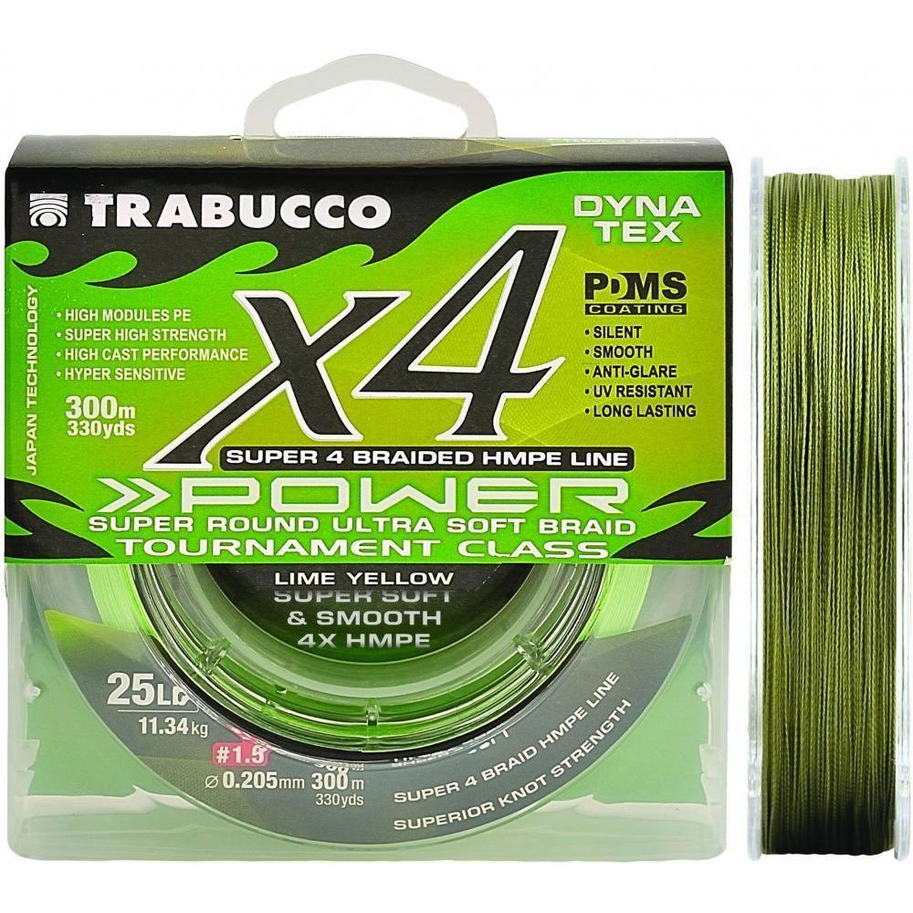 Trabucco X4 Power / Moss Green / 0.128mm 150m 5.44kg (054-33-120) - зображення 1