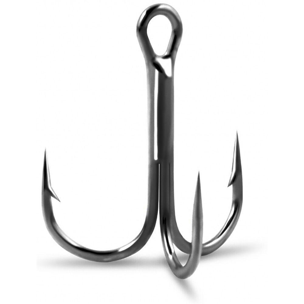 Gurza Round Treble Hook BN / K-1503 / №02 / 1pcs - зображення 1