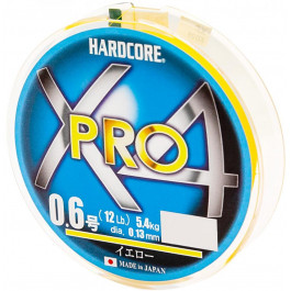   DUEL Hardcore X4 PRO / Yellow / #0.6 / 0.13mm 200m 5.4kg (H3865)