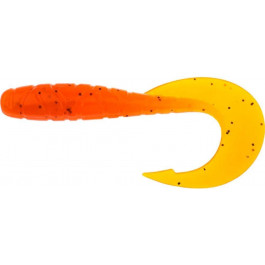   FishUp Mighty Grub 3.5" / 049 - Orange Pumpkin-Black