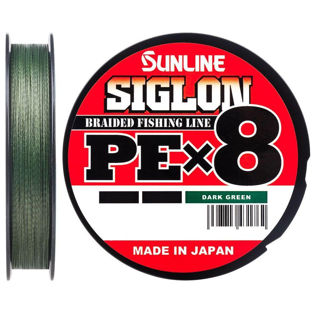 Sunline Siglon PE X8 / Dark Green / #1.2 / 0.187mm 300m 9.2kg - зображення 1