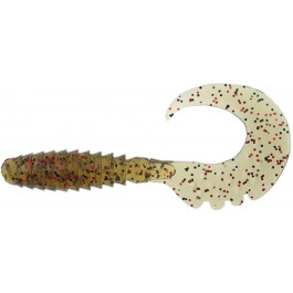   FishUp Fancy Grub 2.5" (045 Green Pumpkin/Red & Black)