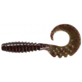   FishUp Fancy Grub 2.5" (050 Green Pumpkin Brown/Red & Purple)