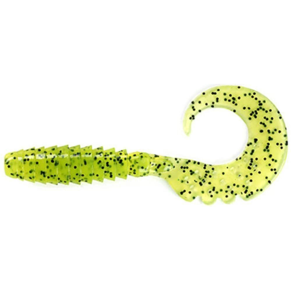 FishUp Fancy Grub 2.5" (055 Chartreuse/Black) - зображення 1