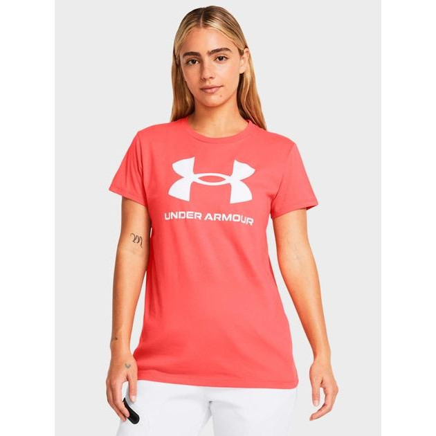 Under Armour Футболка жіноча  Ua W Sportstyle Logo Ss 1356305-811 XS Коралова (196885438660) - зображення 1