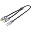 Vention USB Type-C to 2хRCA 1m Black (BGVBF) - зображення 1