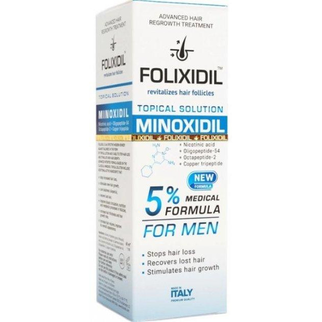 Folixidil Лосьйон проти випадіння волосся  Minoxidil medical 5% 50 мл (8032706442817) - зображення 1