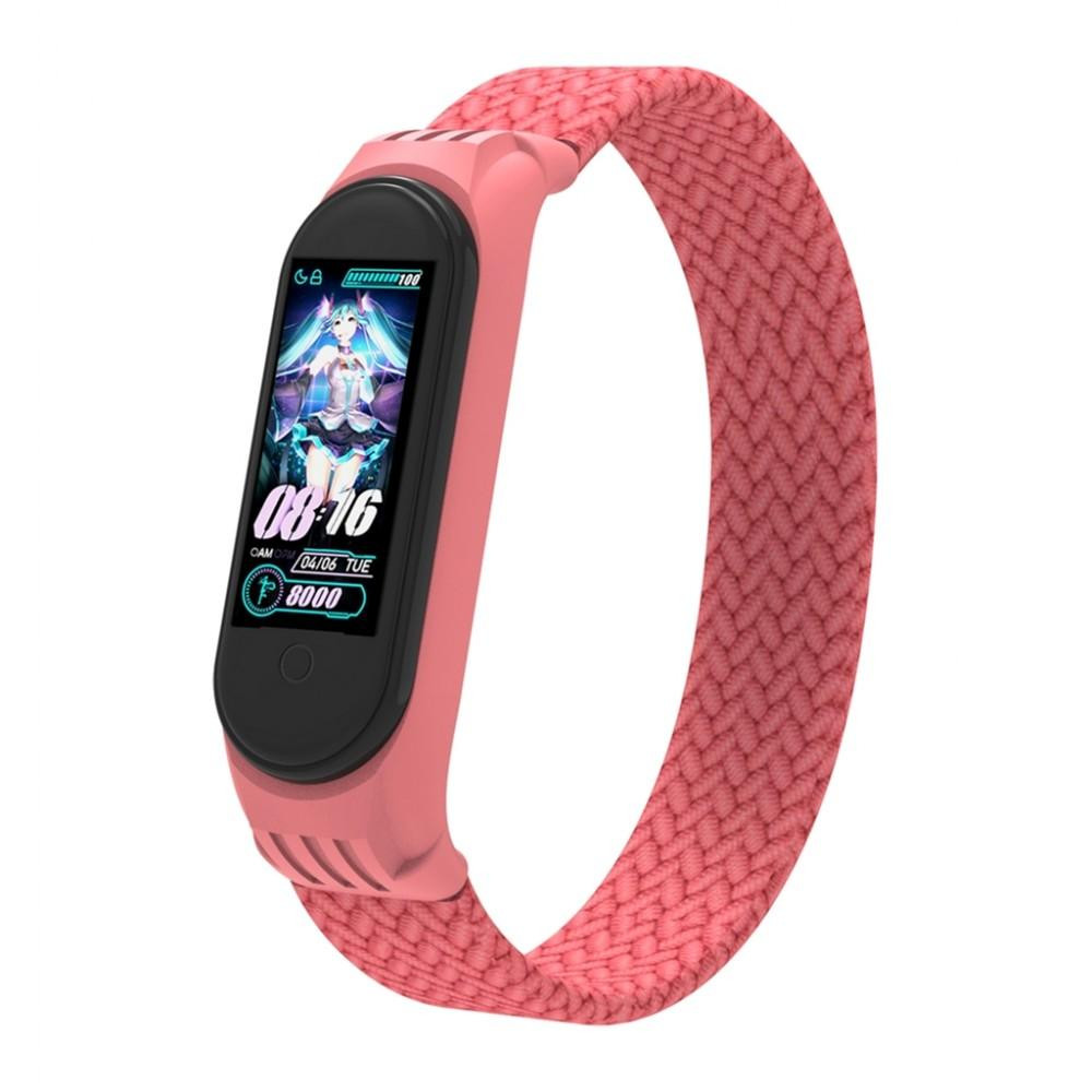 ArmorStandart Ремешок  Braided Solo Loop для Xiaomi Mi Band 4/5/6 Size S Pink (ARM59181) - зображення 1