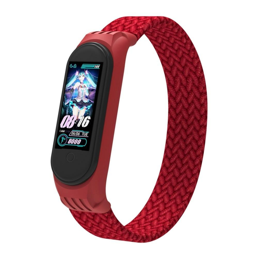 ArmorStandart Ремешок  Braided Solo Loop для Xiaomi Mi Band 4/5/6 Size S Red (ARM59182) - зображення 1