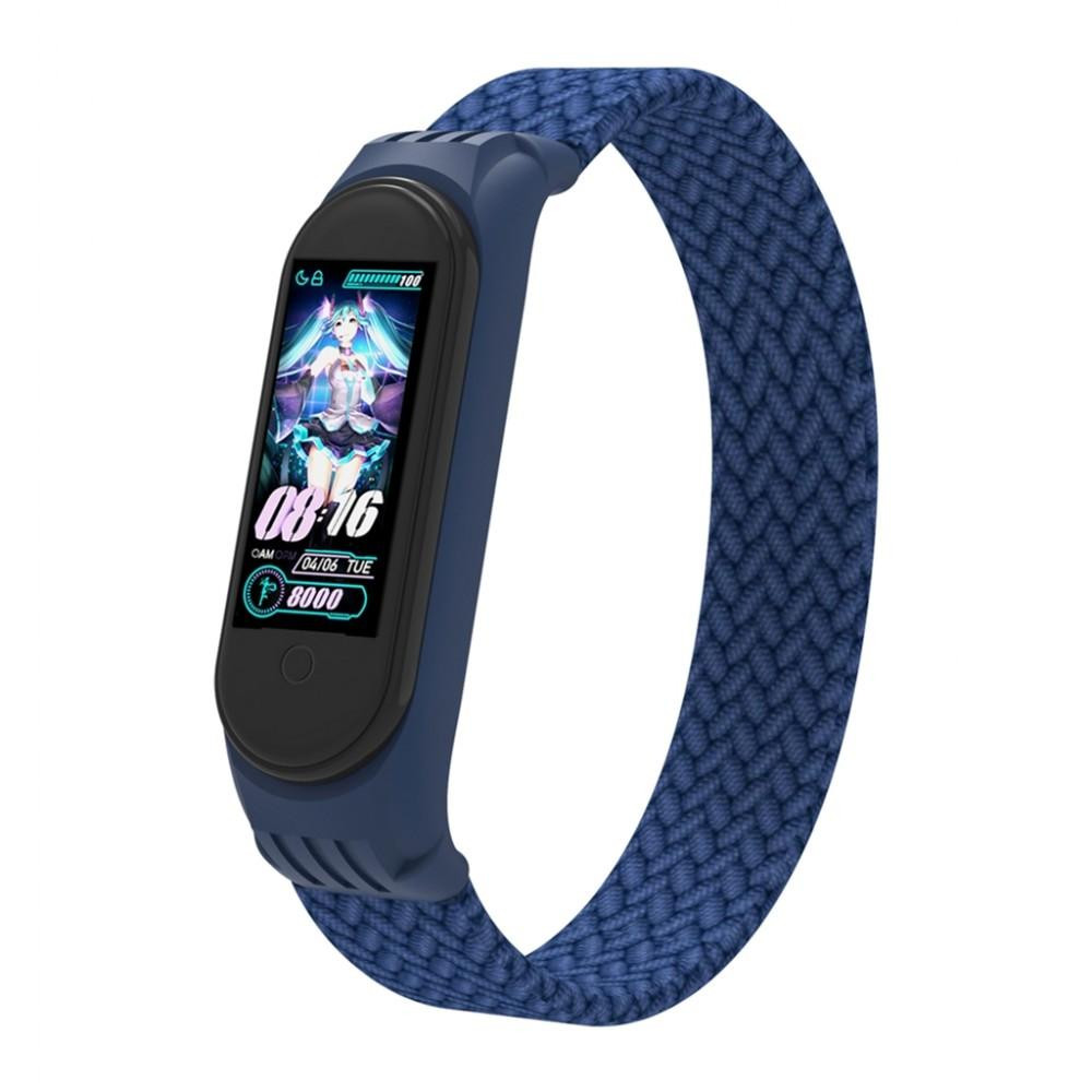 ArmorStandart Ремешок  Braided Solo Loop для Xiaomi Mi Band 4/5/6 Size L Blue (ARM58758) - зображення 1