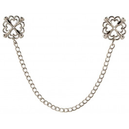   Orion Затискачі для сосків Bad Kitty Nipple Jewellery with Metal Chain, срібні (4024144456765)