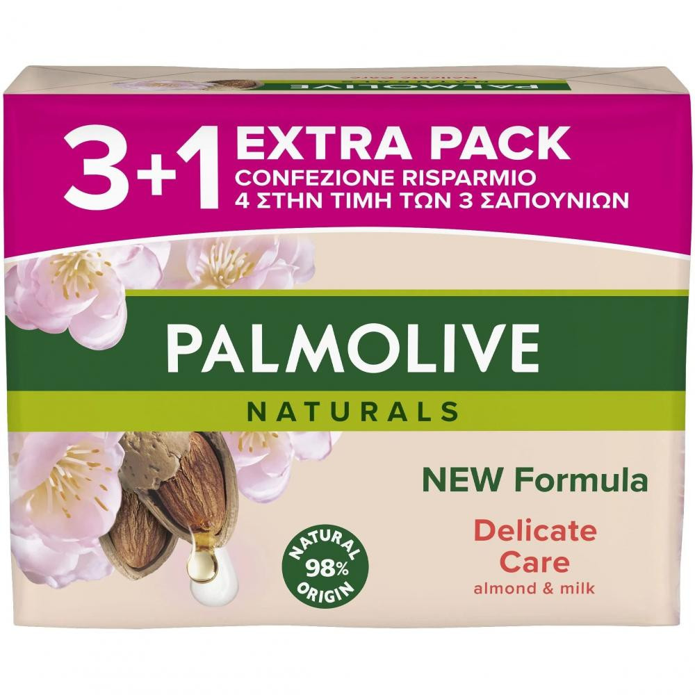 PALMOLIVE Мило  Naturals 3+1 Мигдальне Молочко 90 г - зображення 1