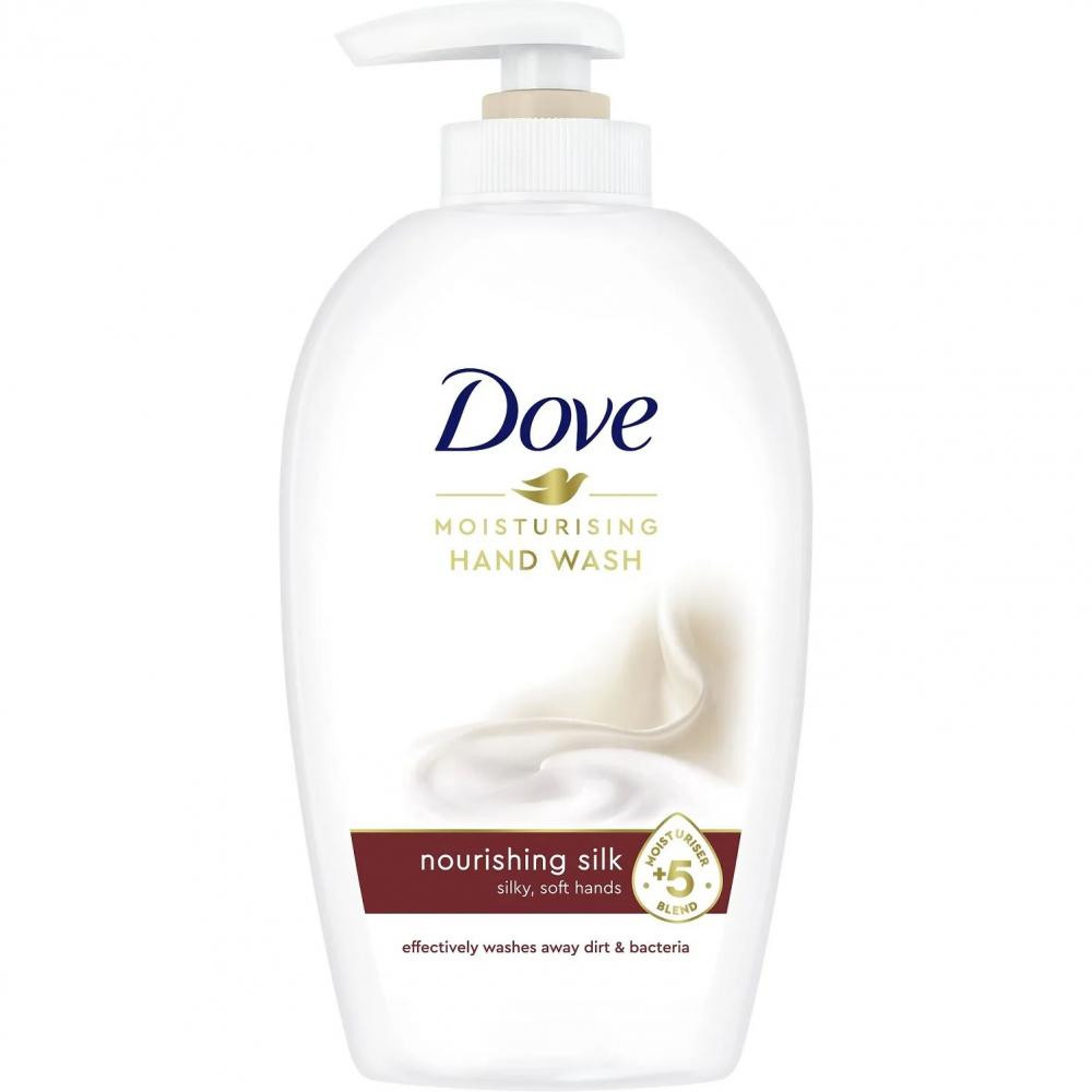 Dove Крем-мыло жидкое  Нежный шелк, 250мл (8717163605776) - зображення 1