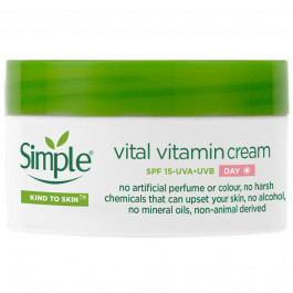   Simple Денний вітамінний крем  Vital Vitamin Cream SPF15 Kind to Skin 50 мл