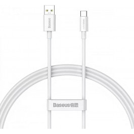   Baseus Superior Series USB Cable to USB-C Fast Charging Data 100W 1.5m White (P10320102214-02)