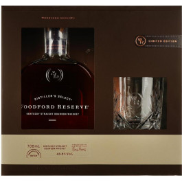   Woodford Reserve Віскі  + 1 склянка, 0,7 л (5099873205259)