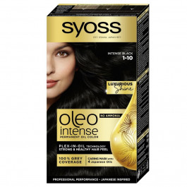   Syoss Oleo Intense 115 ml Краска для волос без аммиака 1-10 Глубокий черный (8410436218290)