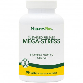   Nature's Plus Супер Сильный Комплекс от Стресса, Mega-Stress, Nature's Plus, 90 таблеток