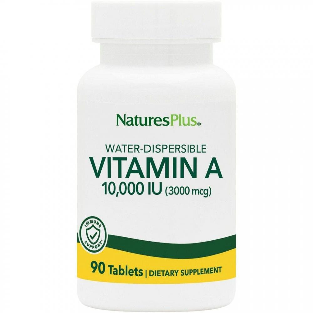 Nature's Plus Витамин А, Vitamin A, Nature's Plus, 10,000 МЕ, 90 таблеток - зображення 1