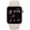 Apple Watch SE 2 GPS 44mm Starlight Aluminum Case w. Starlight Sport Band - S/M (MNTD3) - зображення 2