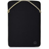 HP 14" Protective Reversible Black/Gold Laptop Sleeve (2F1X3AA) - зображення 1