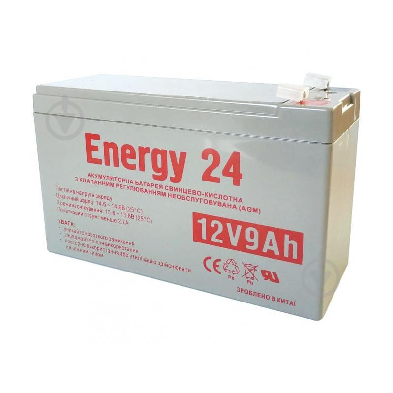 Energy 24 AGM 12V 9Ah (SLA-MS12V9) - зображення 1