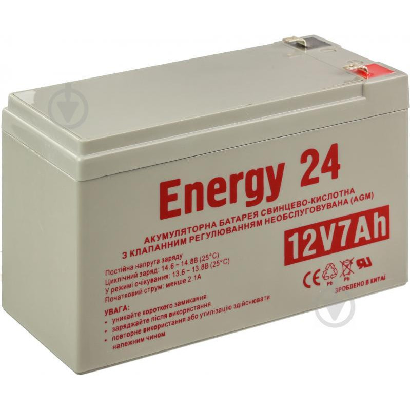 Energy 24 AGM 12V 7Ah (SLA-MS12V7) - зображення 1