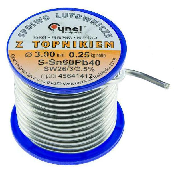 Cynel Припой Sn60Pb40 3mm (250g) - зображення 1