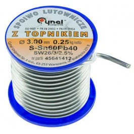   Cynel Припой Sn60Pb40 3mm (250g)