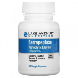   Lake Avenue Nutrition Серрапептаза (Serrapeptase Proteolytic Enzyme) 120 000 SPU 30 капсул