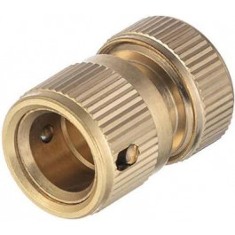   Intertool Конектор латунний з аквастопом 1/2" на шланг 1/2" STORM  GE-1219