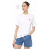 Converse Біла жіноча футболка  MINI CHUCK PATCH TEE con10026565-102 - зображення 1