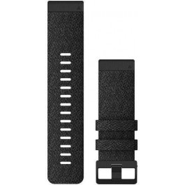   Garmin Ремешок для Fenix 6x 26mm QuickFit Heathered Black Nylon bands (010-12864-07)