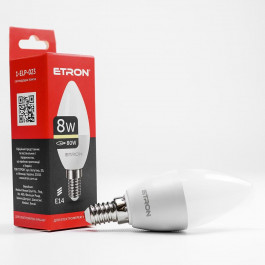   Etron LED 8W 3000K E14 (1-ELP-023)