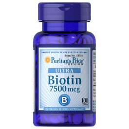   Puritan's Pride Biotin 7500 mcg 100 табл