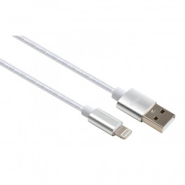   Vinga USB 2.0 AM to Lightning 1m nylon silver (VCPDCLNB1S)