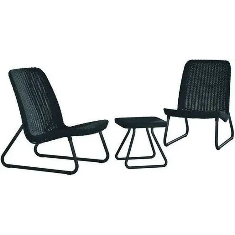 Keter Набор мебели Rio patio set, графит (7290103662431) - зображення 1