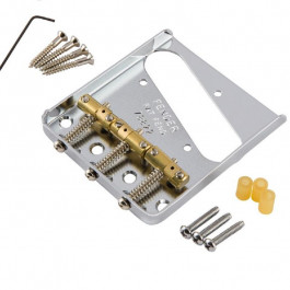   Fender BRIDGE ASSEMBLY FOR AMERICAN VINTAGE HOT ROD TELECASTER WITH COMPENSATED BRASS SADDLES NICKEL